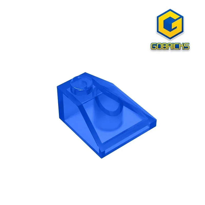 Color: Pink - Gobricks GDS-621 CORNER BRICK 2X2/45 OUTSIDE compatible with lego 3045 children's DIY Educational Building Blocks
