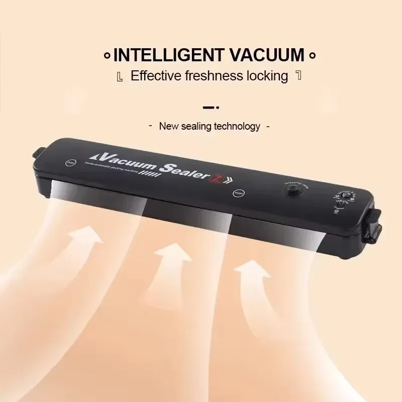 Color: Gold - Automatic packaging machine food vacuum sealing machine portable household vacuum food sealing kitchen helper 220V