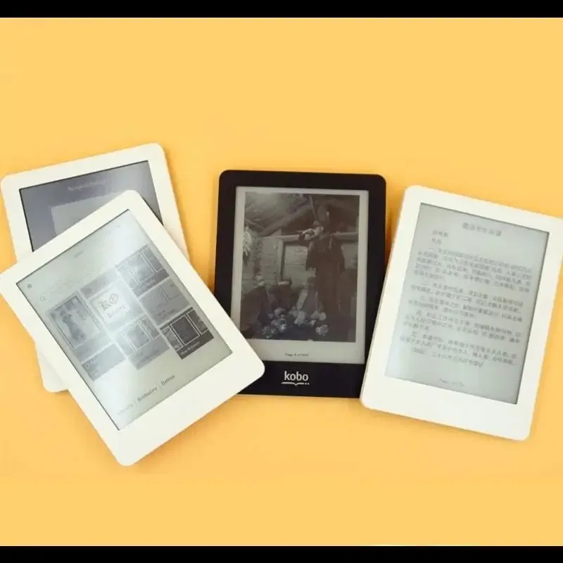 Color: Silver, Ships From: CHINA - New! EBook eReader Kobo Glo N613 4G/16G/32G 6 inch 1024X768 WIFI e-Book Touch screen e-ink book Reader Front backlight