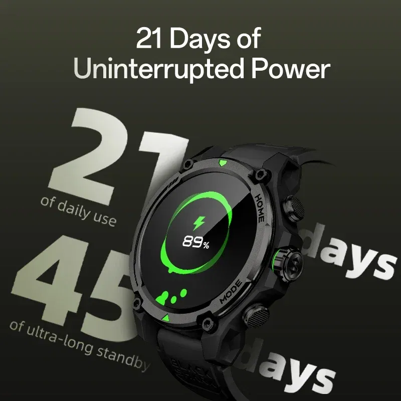 Color: Yellow, Ships From: CHINA - [World Premiere]Blackshark GS3 Smart Watch Global Version 1.43"AMOLED Display GPS Satellite Positioning 21 Day Battery Life 5ATM