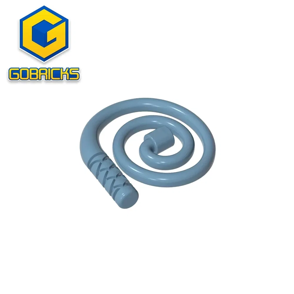 Color: Wood - Gobricks GDS-M300 Equipment Whip [Coiled] compatible with lego 61975 Assembles Building Blocks children's toys