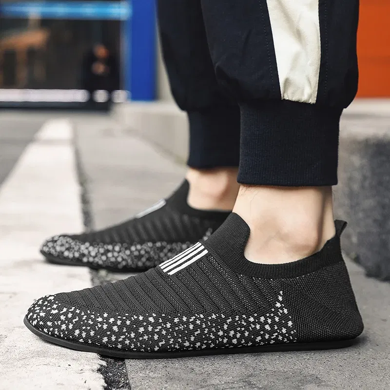 Color: SKY BLUE, Shoe Size: 38 - MAEDEF Mens Shoes Comfortable Casual Shoes Men Home Slippers Lightweight Breathable Walking Moccasins Thin Bottom House Shoes