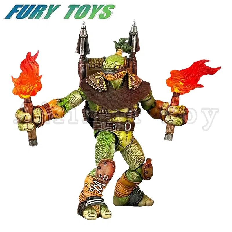 Color: PURPLE - Fury Toys 1/12 5inches Action Figure Wave 3 Rage Samurai Force Turtle Summer Anime Model