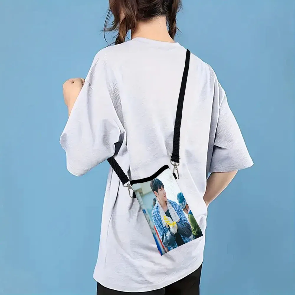 Color: Red, Size: Extra Large - Ji Chang Wook Phone Bag Adjustable and Detachable Strap Designed for Women Crossbody Convertible ShoulderBag3.3