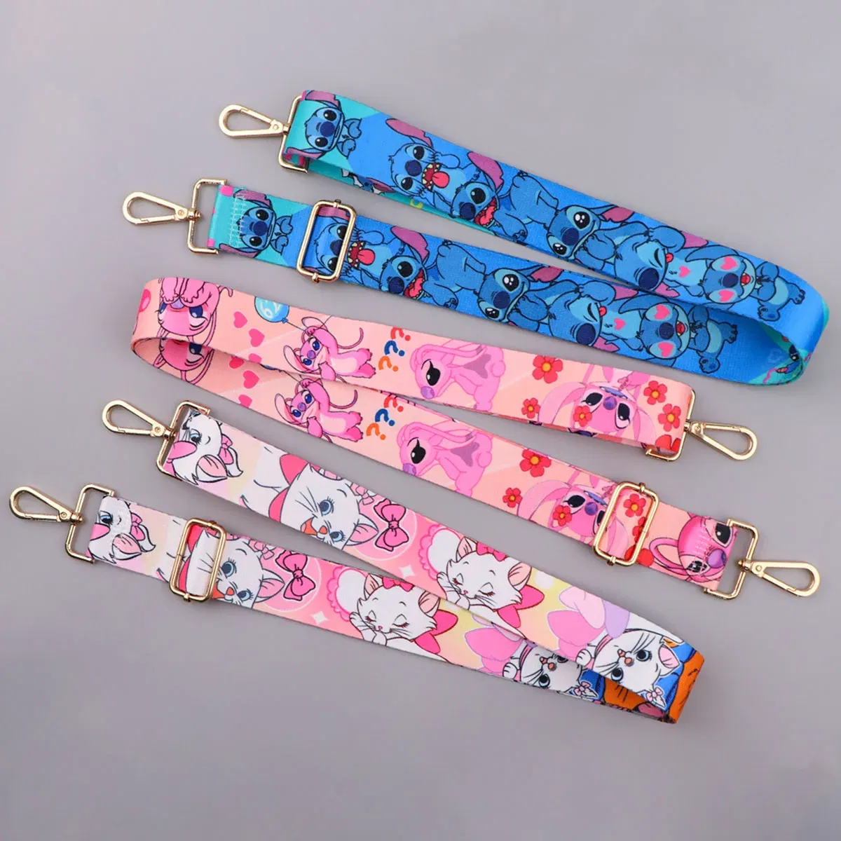 Color: Yellow - Cute Cat StitchLadies Messenger Bag Shoulder Strap Bag Strap One Shoulder Adjustable Shoulder Strap Accessories Bag Strap