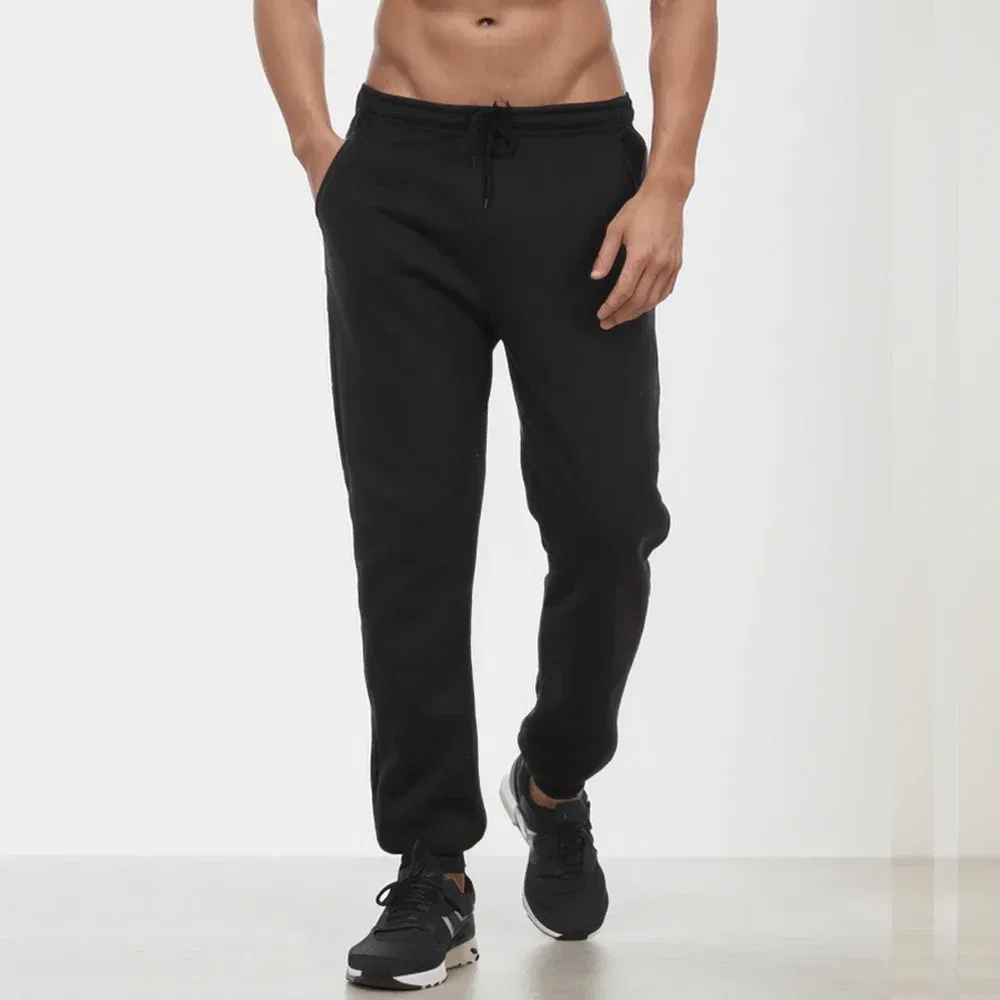 Color: Champagne, Size: XXXL - Men's Casual Sweatpants Fleece Sports Pants Unisex Fashion Solid Loose Trousers Streetwear Autumn Winter Jogging Fitness Pants
