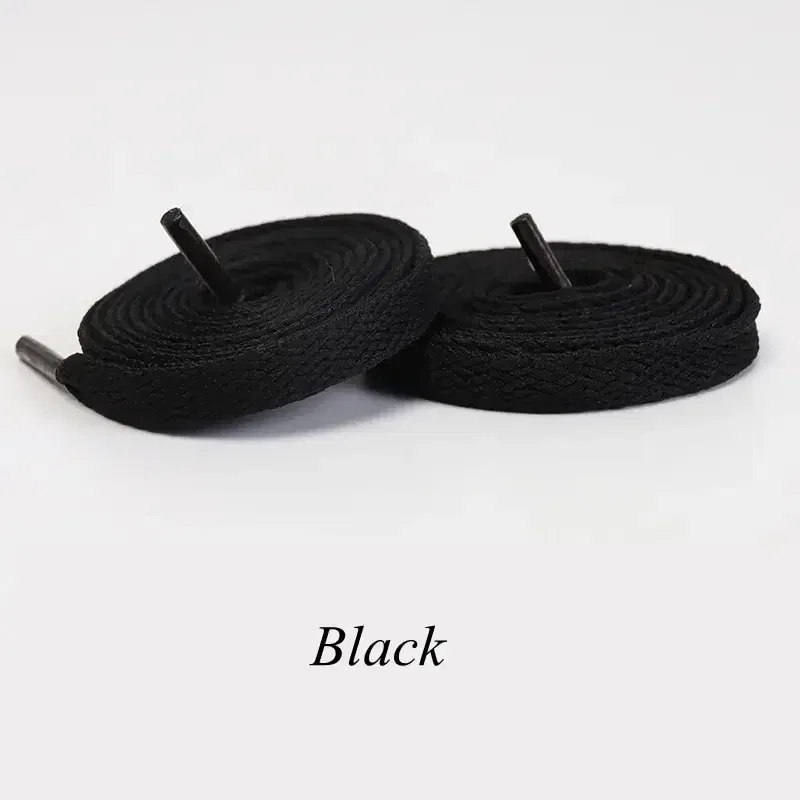 Color: black, Ships From: CHINA, Length: 120cm - 1pair Flat Shoelaces Classic Shoe Laces Fit Fashion Solid Sports Shoelace Casual Unisex Shoe Strings Shoe Accessories