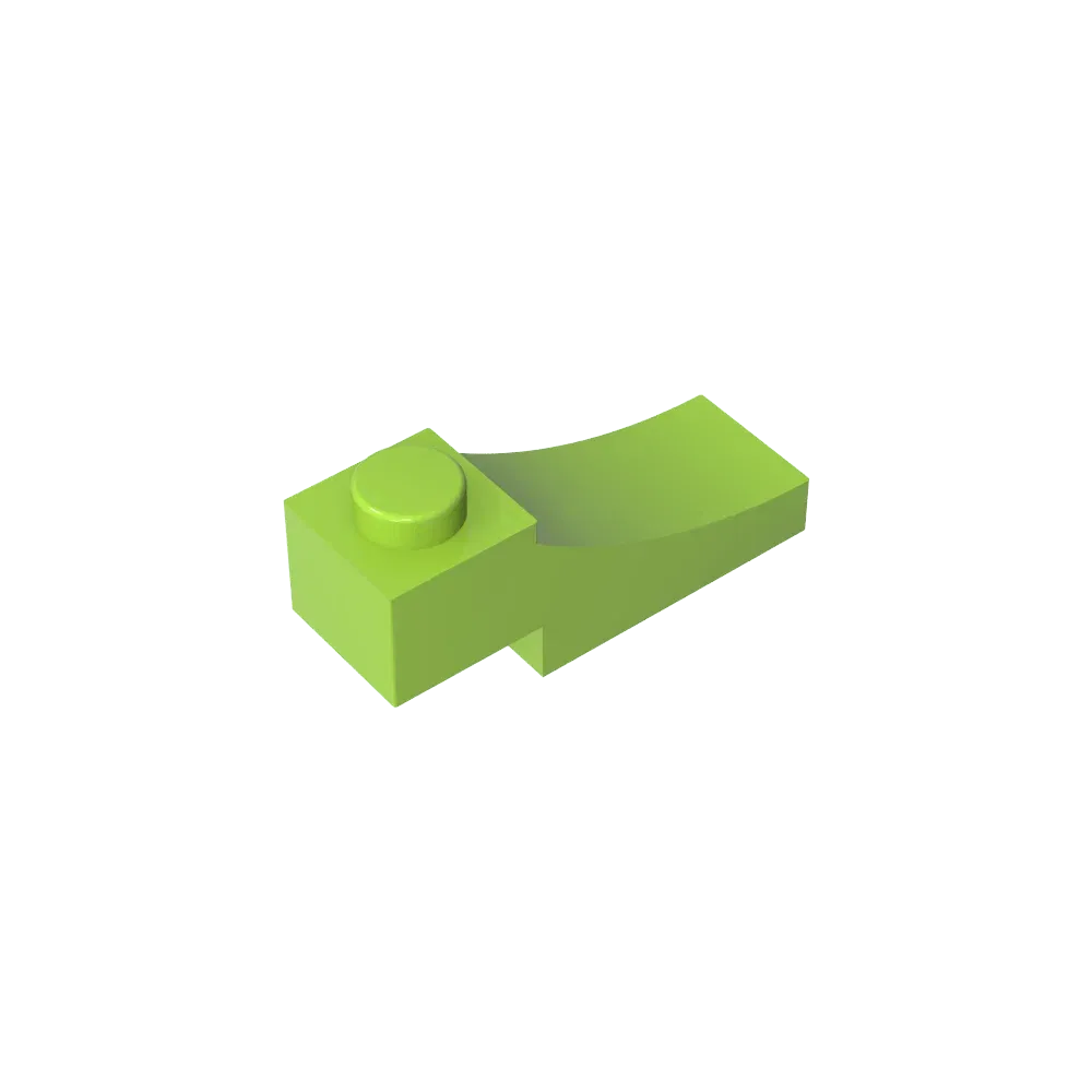 Color: Multicolor - Gobricks GDS-2183 Brick Curved 3 x 1 with 2/3 Inverted Cutout compatible with lego 70681 Assembles Building Blocks