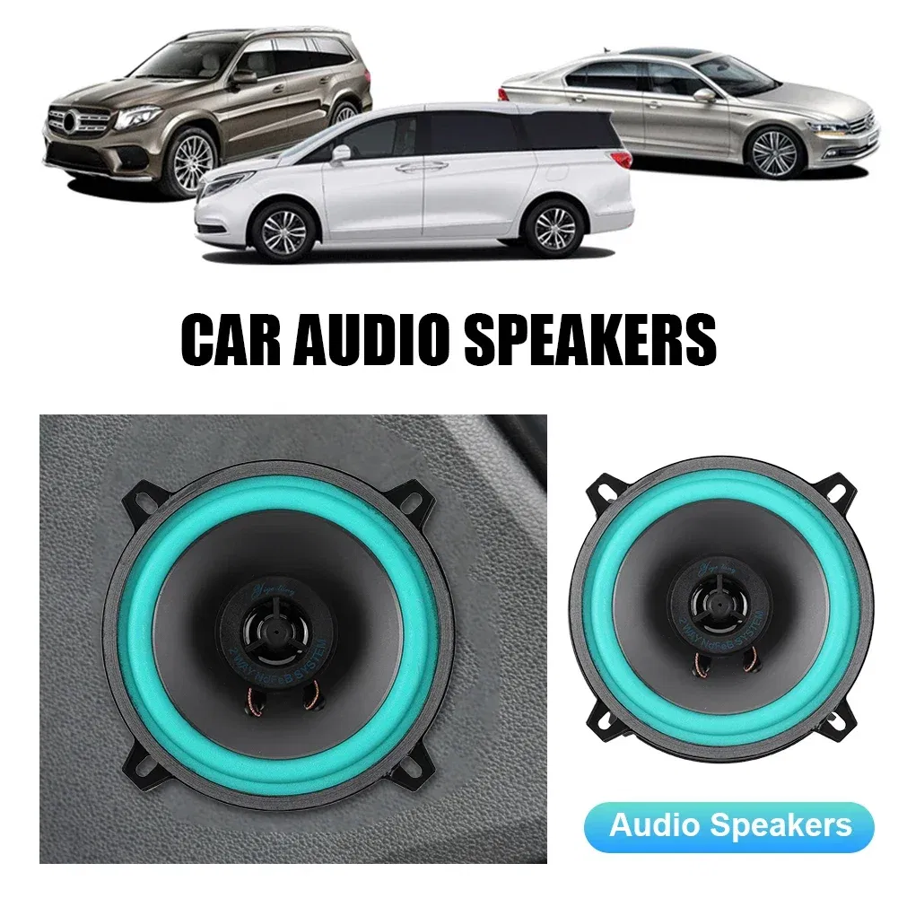 Size: 6.5 - 4/5/6 Inch Car Speakers 100W/160W Max Universal HiFi Coaxial Subwoofer Car Audio Music Stereo Full Range Frequency Auto Speakers