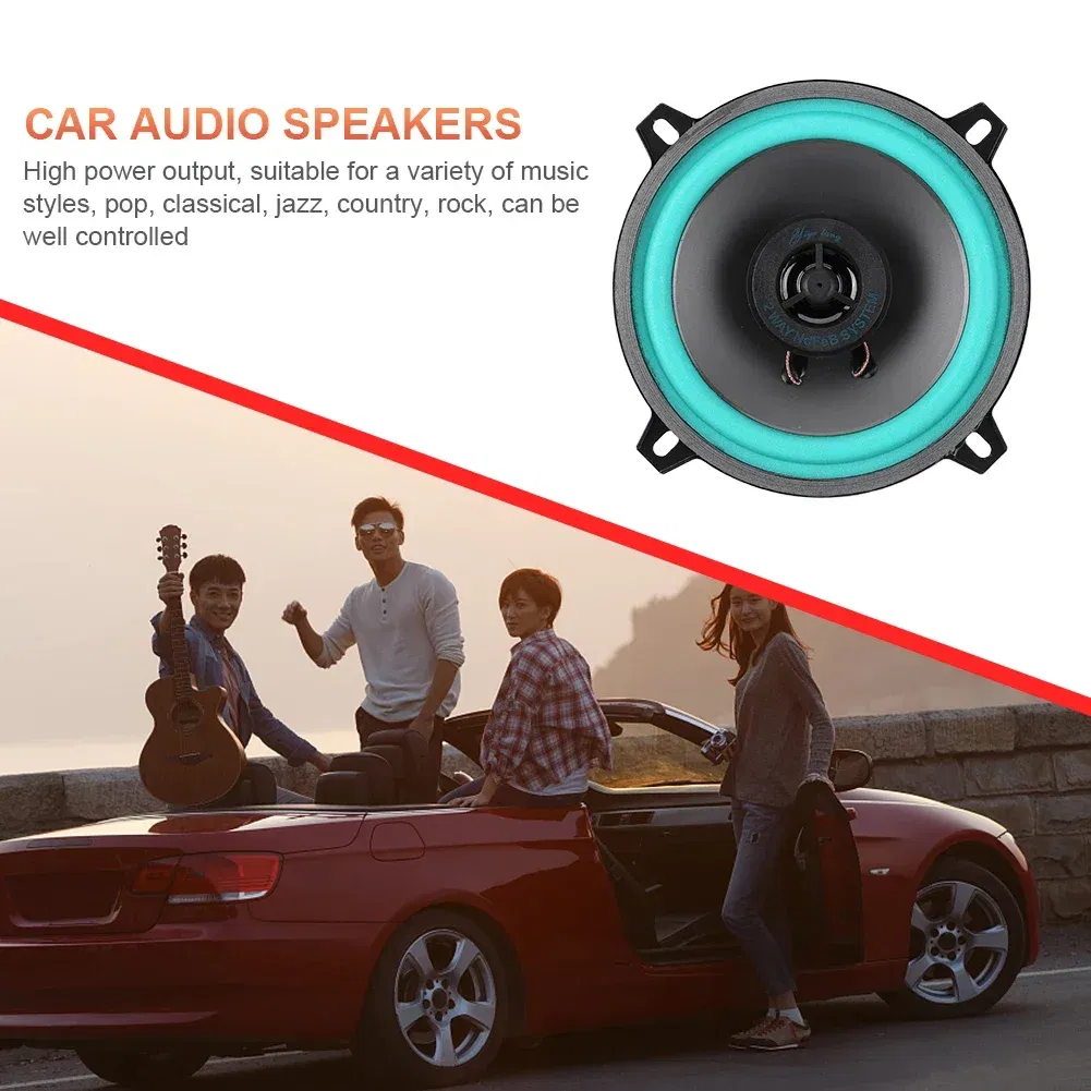 Size: 6.5 - 4/5/6 Inch Car Speakers 100W/160W Max Universal HiFi Coaxial Subwoofer Car Audio Music Stereo Full Range Frequency Auto Speakers