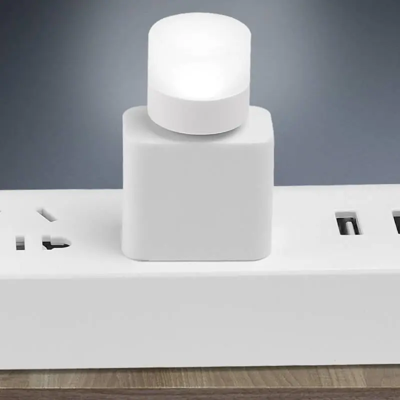 Emitting Color: Dark blue, Ships From: CHINA - Mini USB Desk Lamp Bulb Eye Protection LED Night Light Gift Charging USB Small Round Book Lamp Christmas Bedroom Decoration