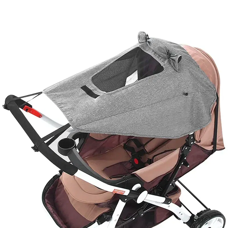 Color: Blue - Universal Baby Stroller Accessories Sun Shade UV Protection Sunshade Carriage Canopy Cover for Prams Infants Car Seat Sun Visor