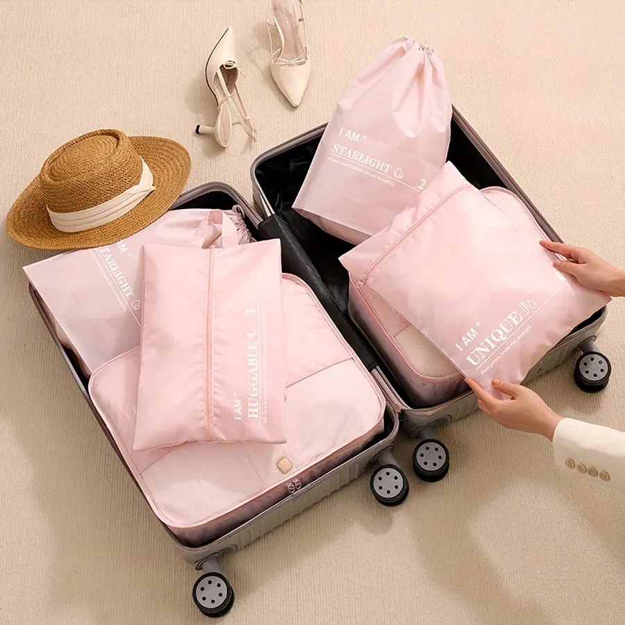 Color: Green Bronze, Ships From: CHINA - 6pcs, Packing Cubes Luggage Organizers, Travel Accessories