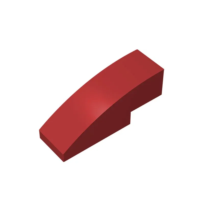 Color: Pink - Gobricks 10PCS Assembles 50950 3x1 curved oblique brick Building Blocks Bricks Bulk Model City Classic Toy Boys Girls Kids Gift