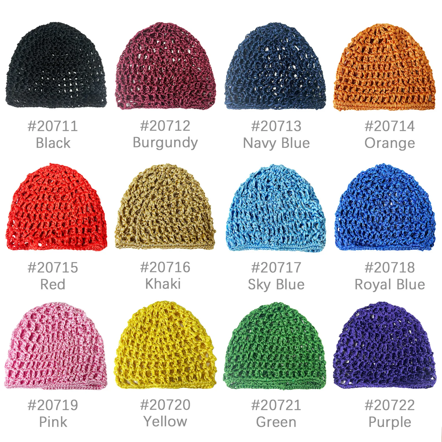 Color: black - Womens Mesh Hair Net Crochet Cap Stylish Bar Hair Net Hand-crocheted Silk Mesh Hair Accessories Hats Turban Night Cover  Beanie