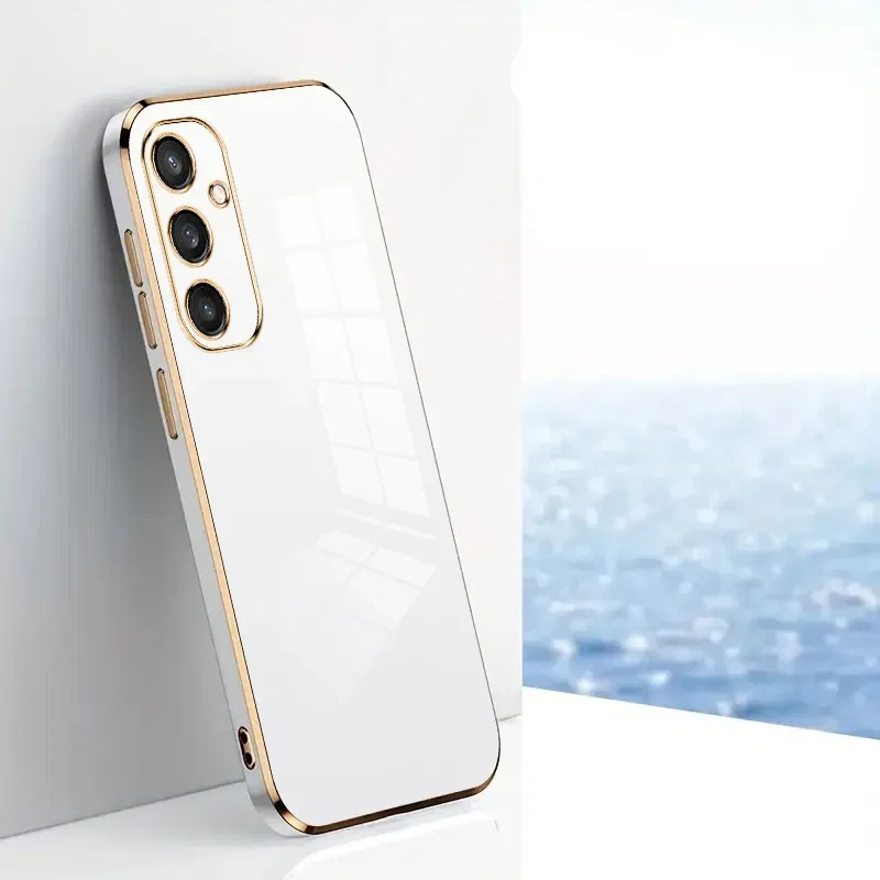 Material: Acrylic, Color: Black - TPU Electroplating Case for Samsung Galaxy Note 10 20 Plus UItra S20 FE S21FE S21 S22 S23 S24 Plus Uitra A52 A71 A51 A72 Cover