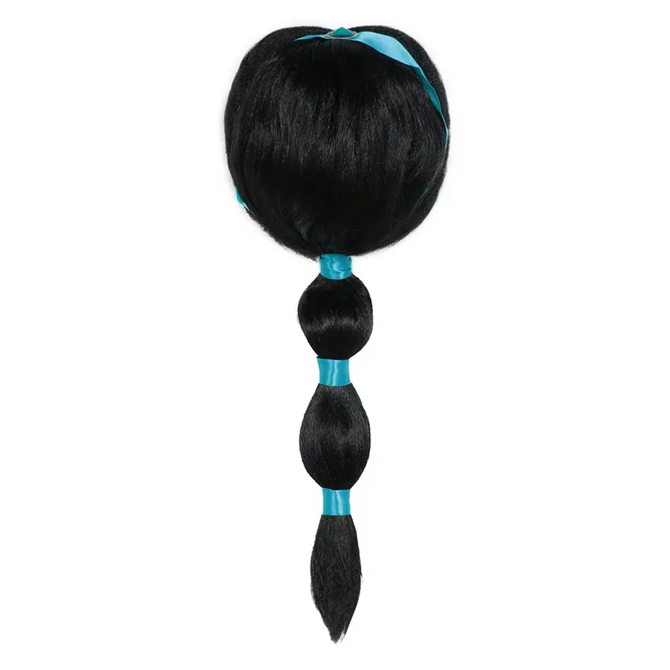 Color: PURPLE - Children Wigs Princess Girls Elsa Anna Cosplay Accessories Kids Halloween Barbi Wigs