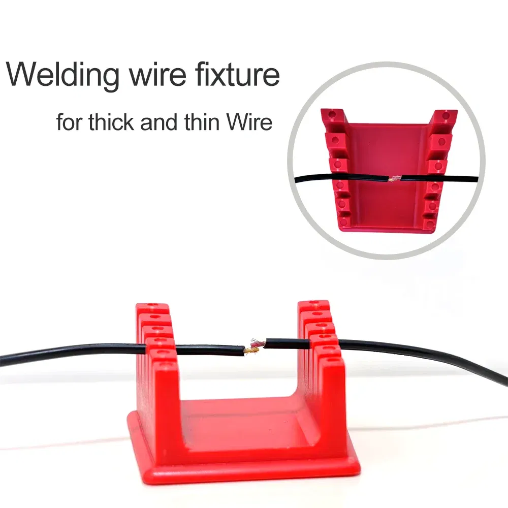 Color: Red - ABS Welding Wire Fixture Soldering Wire Holder High Temperature Resistance 3D Printer Part Strong Magnetic Bracket Welding Clamp