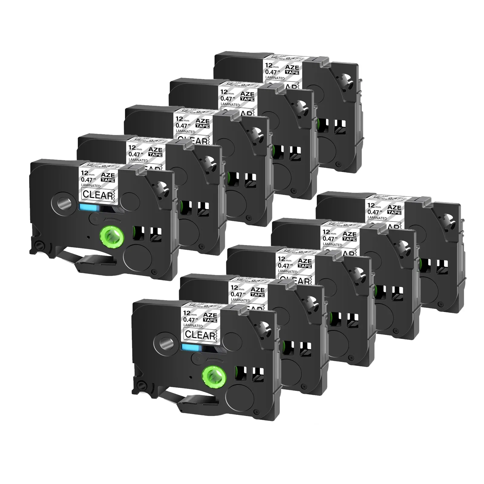Color: K, Width: 18mm - Greencycle 10PK TZe 231 Label cassettes Compatible for Brother Ptouch Printer Black on white Label tape 6mm 9mm 12mm 18mm 24mm