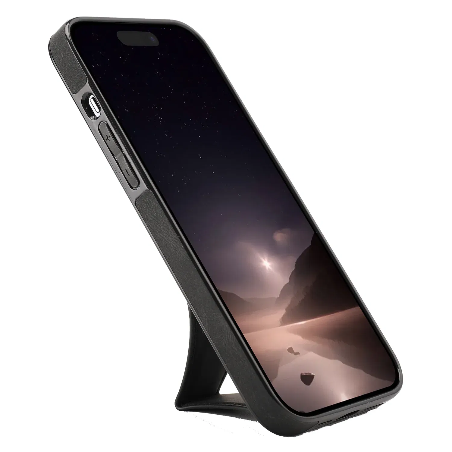 Color: black, Material: CANVAS - For iPhone 16 Pro Max Plus Case 2024 With Magnetic Leather Kickstand Card Slot Wallet Back Cover Protection Shockproof Coque