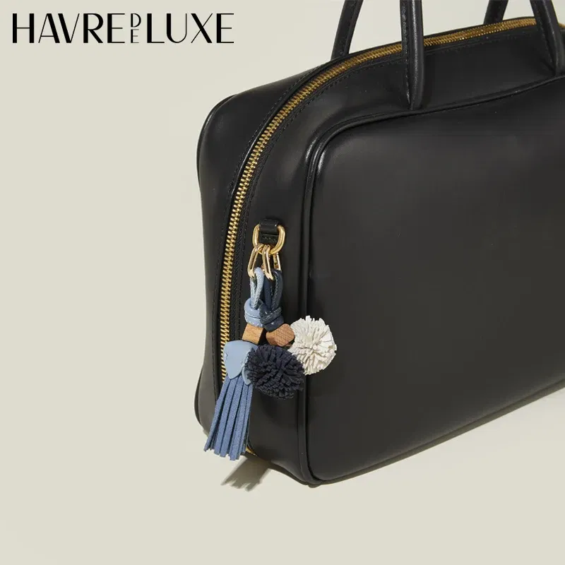 Color: Navy Blue - New color matching exquisite small bag charm keychain shoes accessories handmade DIY limited bag small pendant
