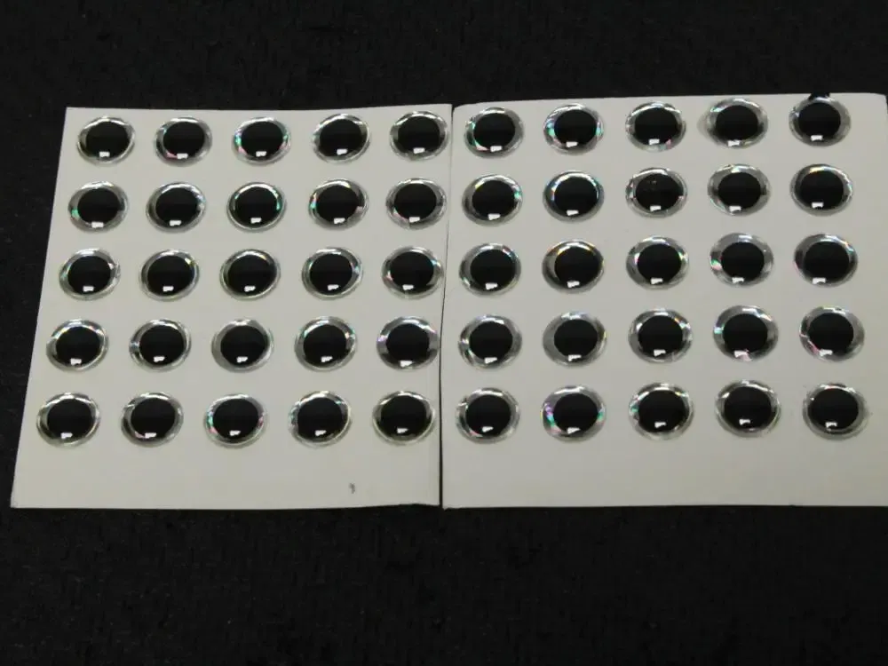 Color: PURPLE - wLure 4mm 5mm 6mm 7mm 8mm 9mm 3D Silver Black Hard Fishing Eyes for Blank Lures Variant Size Selection Fishing Tackle UPES