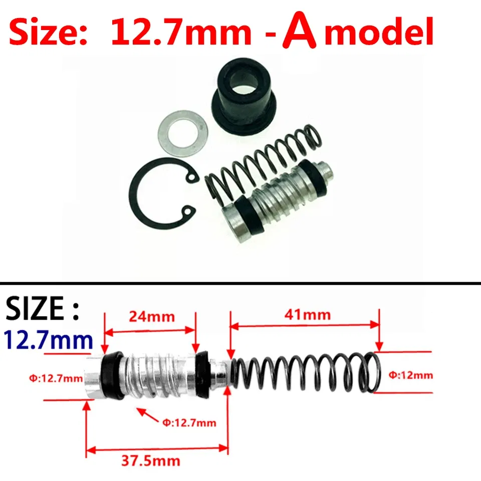 Color: MULTI - Motorcycle Clutch Brake Pump Piston Plunger Repair Set Master Cylinder Piston Rigs Repair Fit Motocros/Scooter Brake Accessories