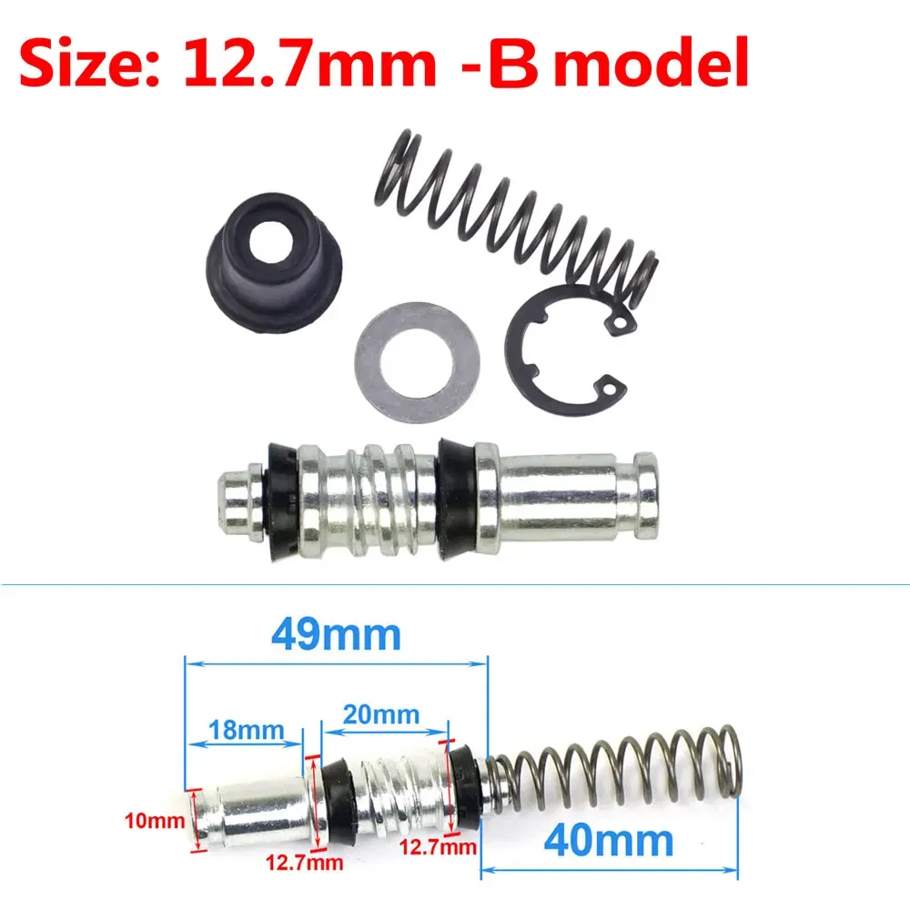 Color: MULTI - Motorcycle Clutch Brake Pump Piston Plunger Repair Set Master Cylinder Piston Rigs Repair Fit Motocros/Scooter Brake Accessories