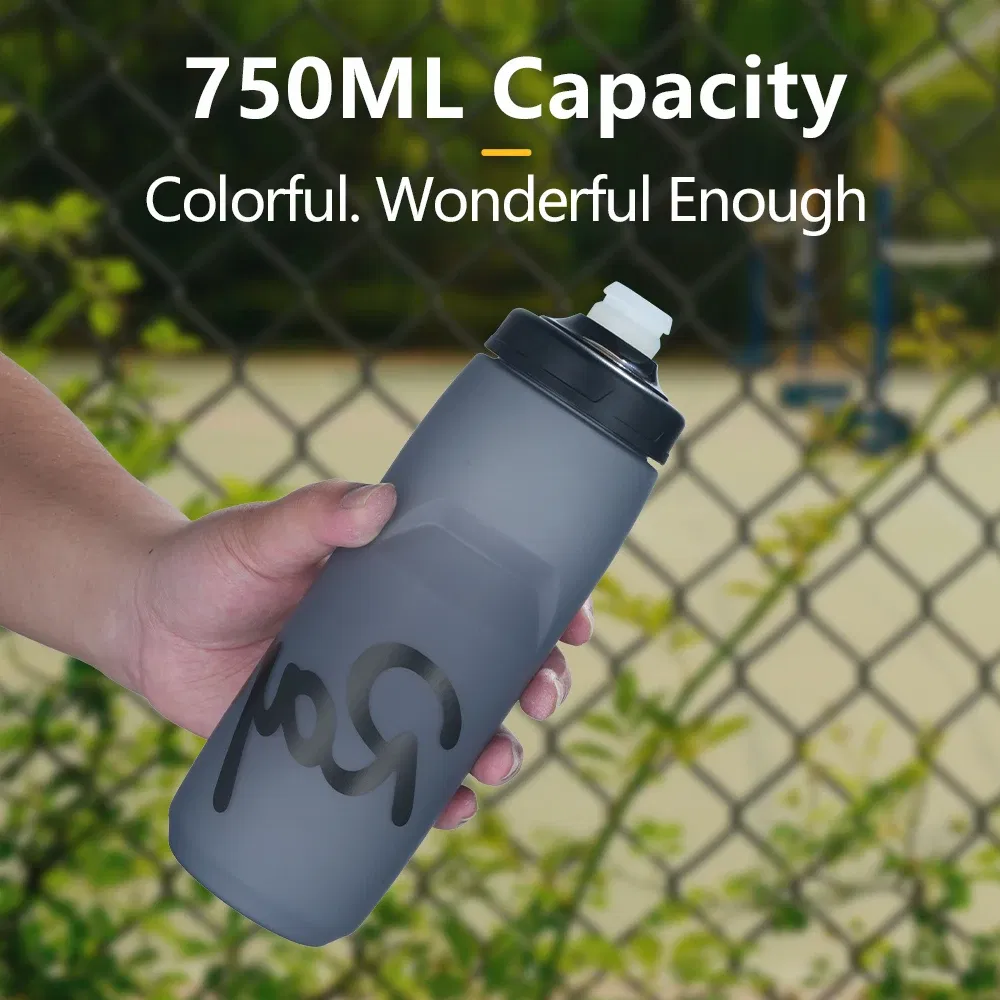 Color: Brown - Rapha Cycling Water Bottle 620/750ml Ultra light Leak-proof squeezable Taste-free Camping Hiking Sports Bicycle Kettle
