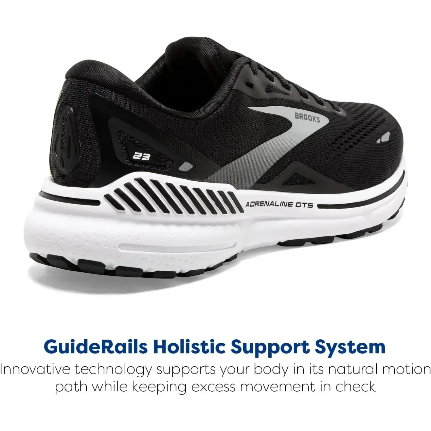 Color: black, Shoe Size: 44 - Brooks Men?™s Adrenaline GTS 23 Supportive Running Shoe