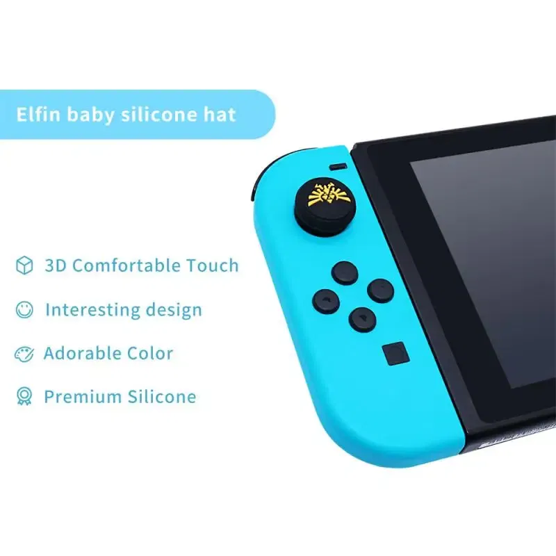 Color: Silver, Ships From: CHINA - for Nintendo Switch Joycon Thumbstick Caps Silicone Rocker Case Joystick Cover Protective Cover Joy Con Grip Cap for Switch OLED