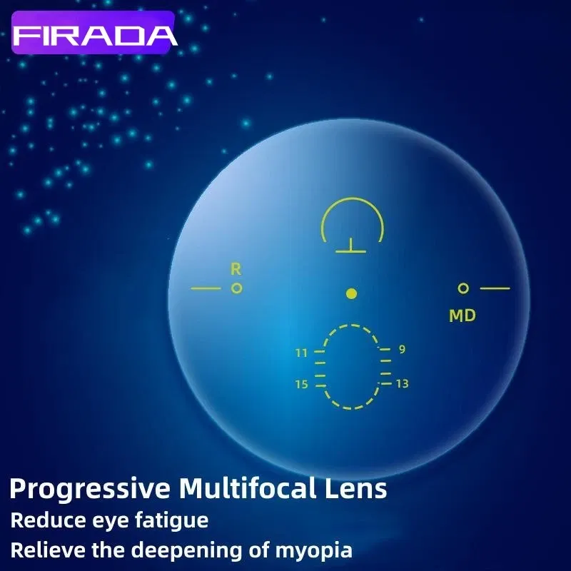 Lenses Color: green, Lens Index: 1.56 - FIRADA 1.56 1.61 1.67 1.74 HMC Anti-reflection Anti-scratch Aspherical Progressive Multi-focus Optical Prescription Glasses Lens