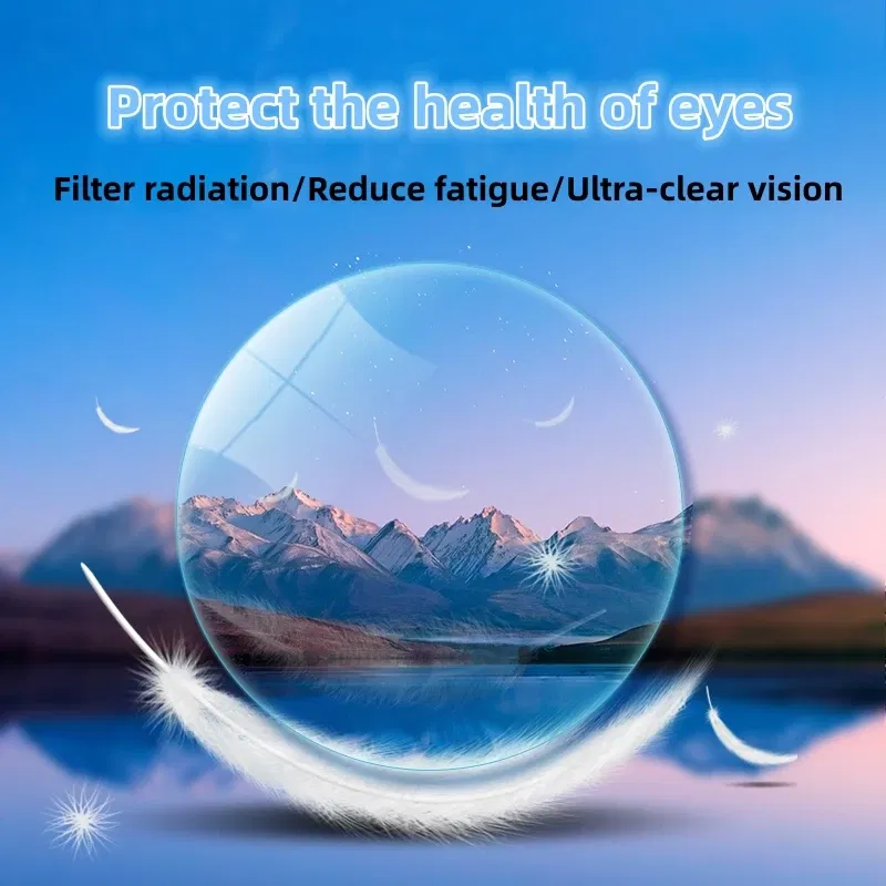 Lenses Color: green, Lens Index: 1.56 - FIRADA 1.56 1.61 1.67 1.74 HMC Anti-reflection Anti-scratch Aspherical Progressive Multi-focus Optical Prescription Glasses Lens