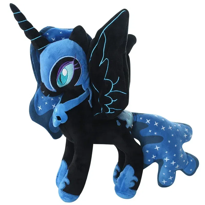 Color: DEEP BLUE - Genuine My Little Pony Plush Toy Universe Princess Moon Princess Nightmare Month Crane Machine Anime Plush Children Gift