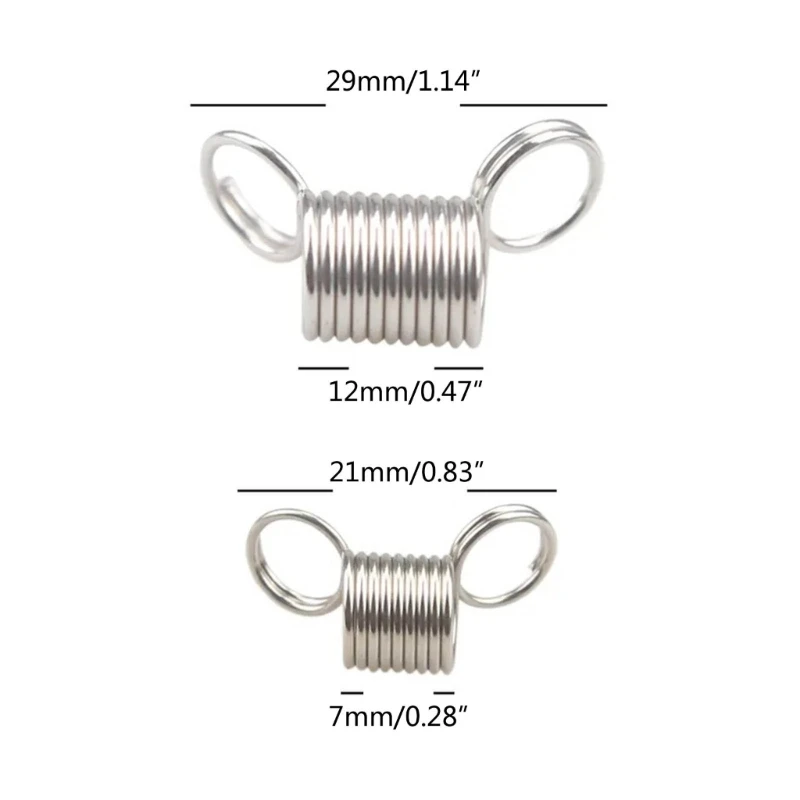 Color: Silver - 10 Pcs Stainless Steel Bead Stopper Mini Spring Clamps Creative Bead Line End Clasps Jewelry Making Accessories Durable