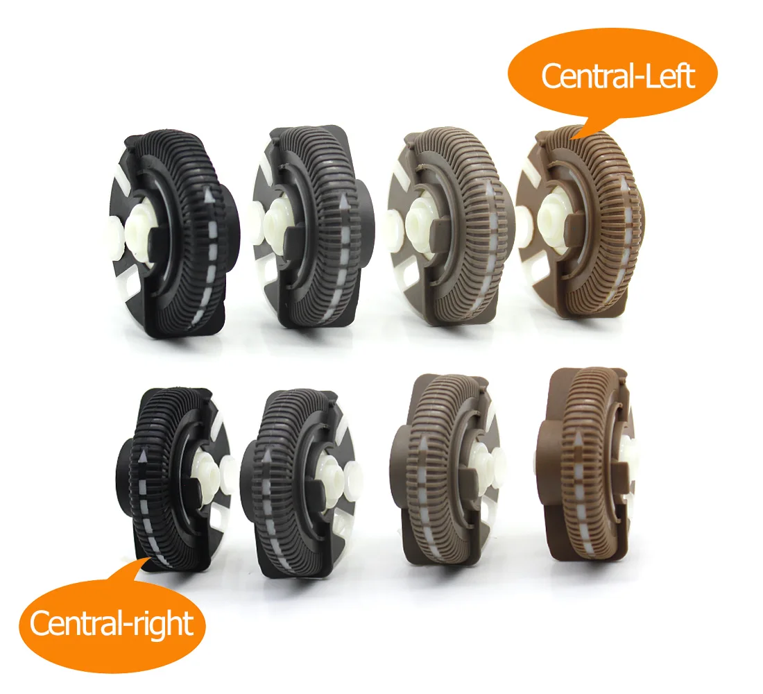 Color Name: Black - Front Air Conditioner Control Roller Ac Vent Base Rolling Wheel For Mercedes Benz E Class W211 2003-2008 E200 E230 E260 E280