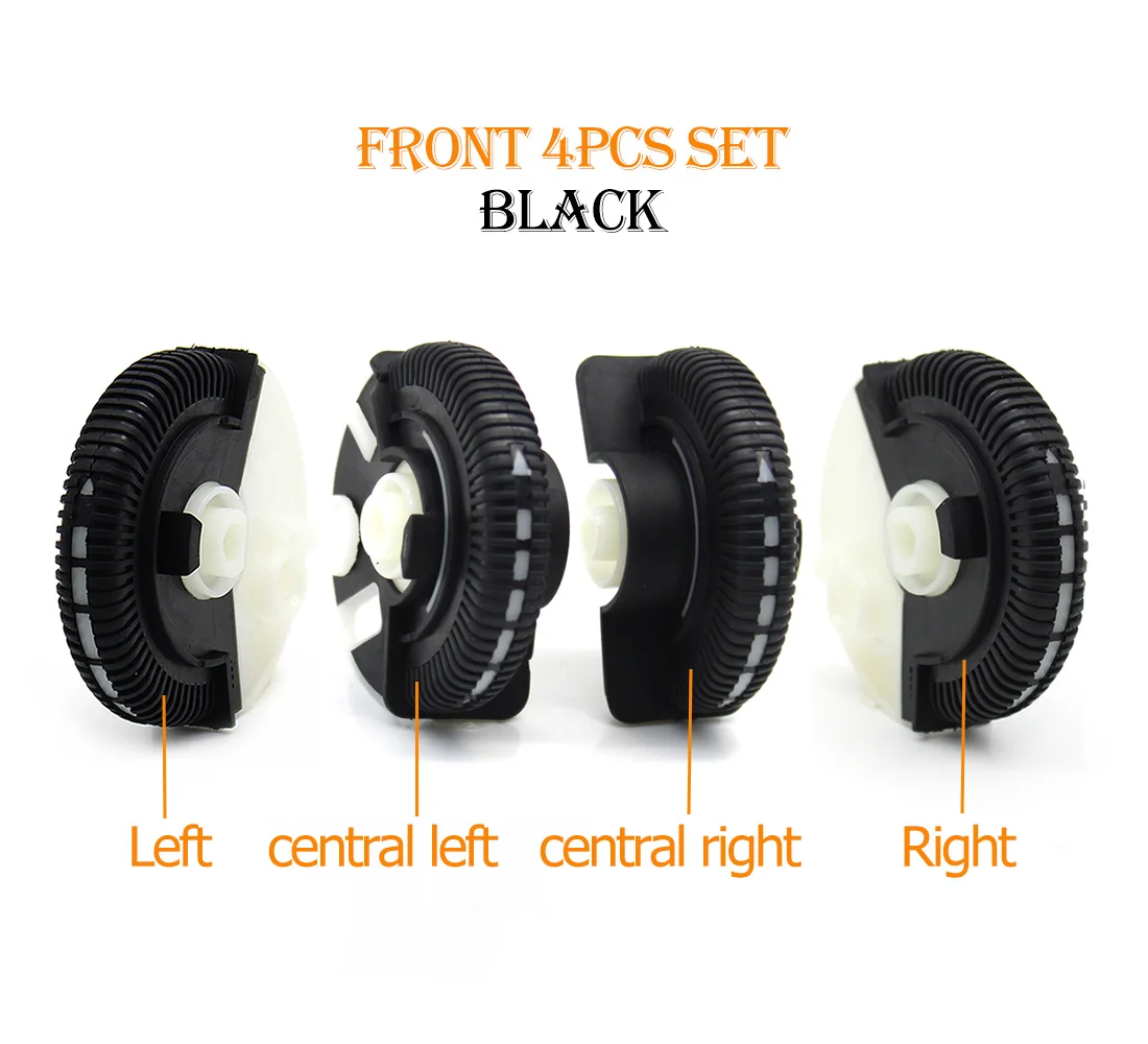 Color Name: Black - Front Air Conditioner Control Roller Ac Vent Base Rolling Wheel For Mercedes Benz E Class W211 2003-2008 E200 E230 E260 E280