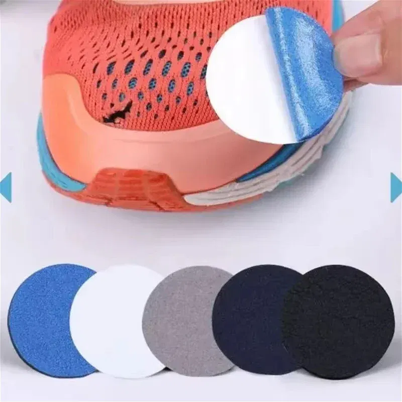 Color: Blue - 6pcs Heel Wear Repair Shoe Patch Stickers Unisex Anti-Wear Heel Protector Adhesive Patch Repair Shoes Heel Sneakers Protector