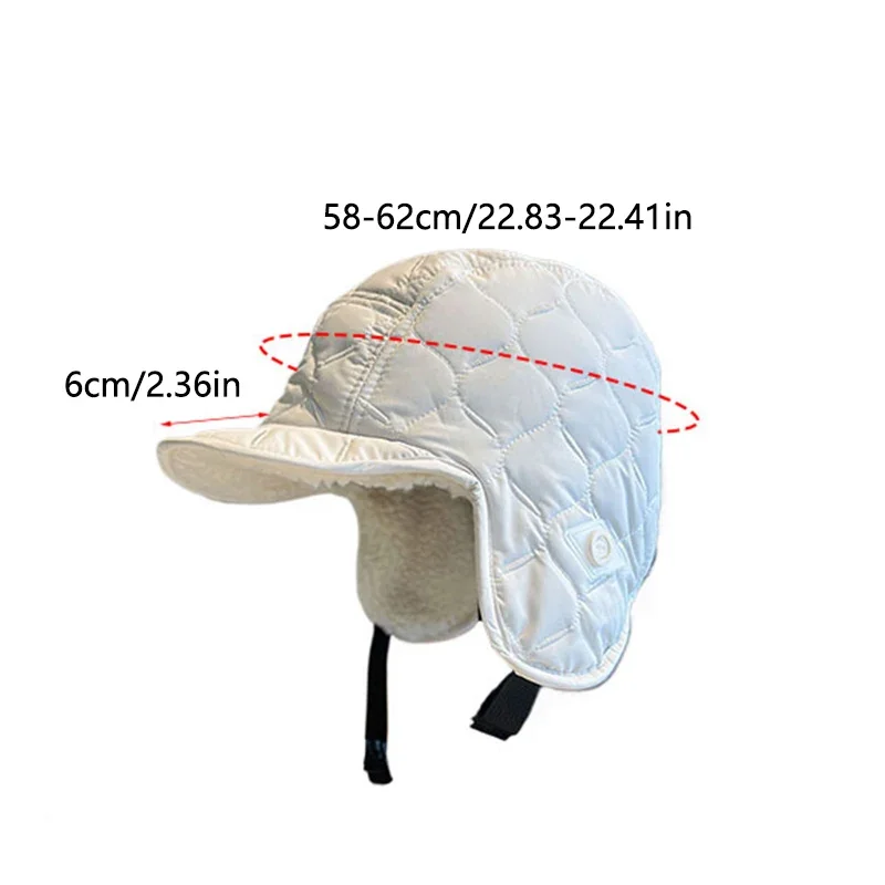 Color: Pink - Winter Men Women Trapper Aviator Trooper Earflap Warm Waterproof Ski Down Hat Bomber Cap Ear Protectors Hats Reversible Wearable