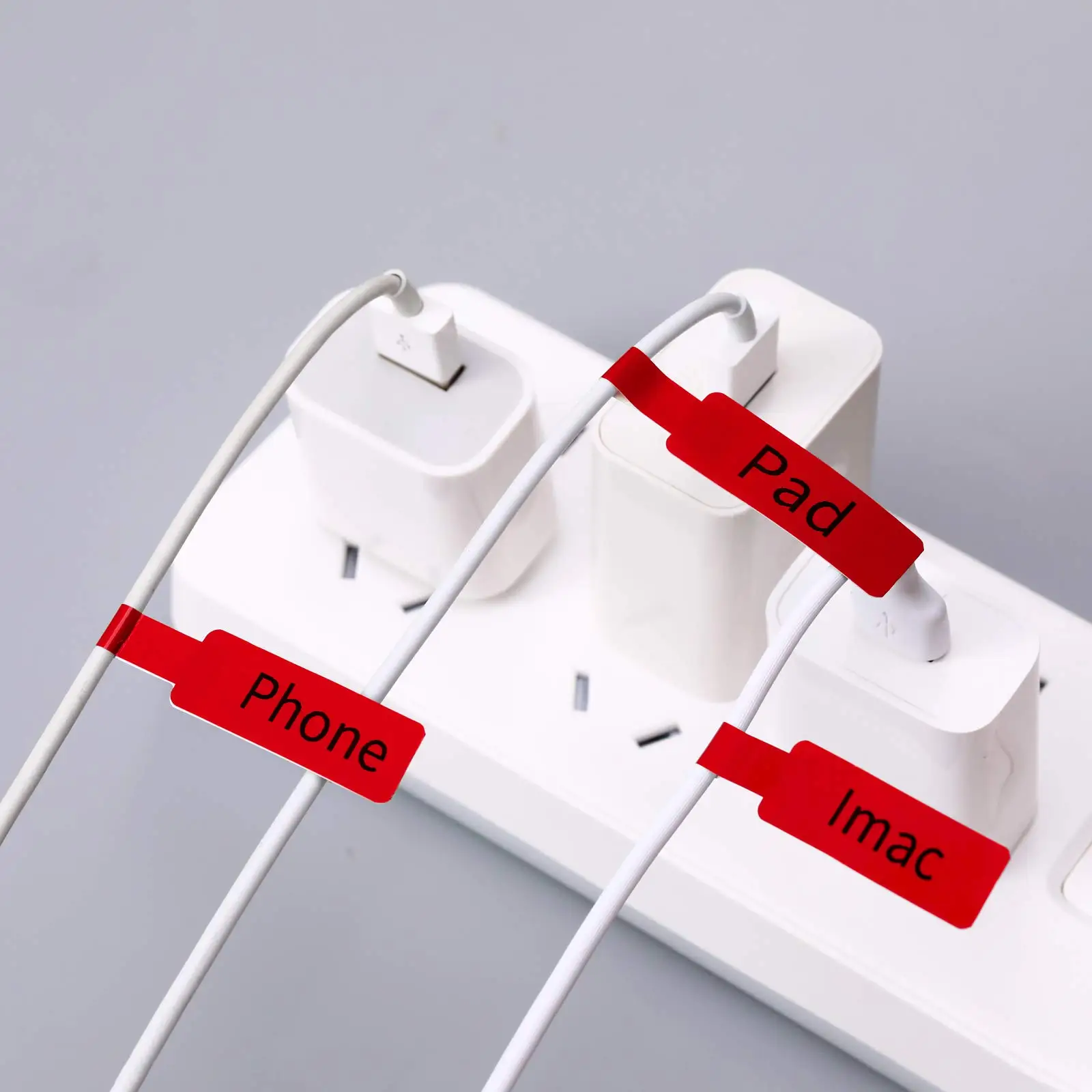 Color: BK - NIIMBOT Sticker Self-adhesive Label Thermal Papers for D11 D101 D110 Mini Printer White Colorful Waterproof Cable Tape Rolls