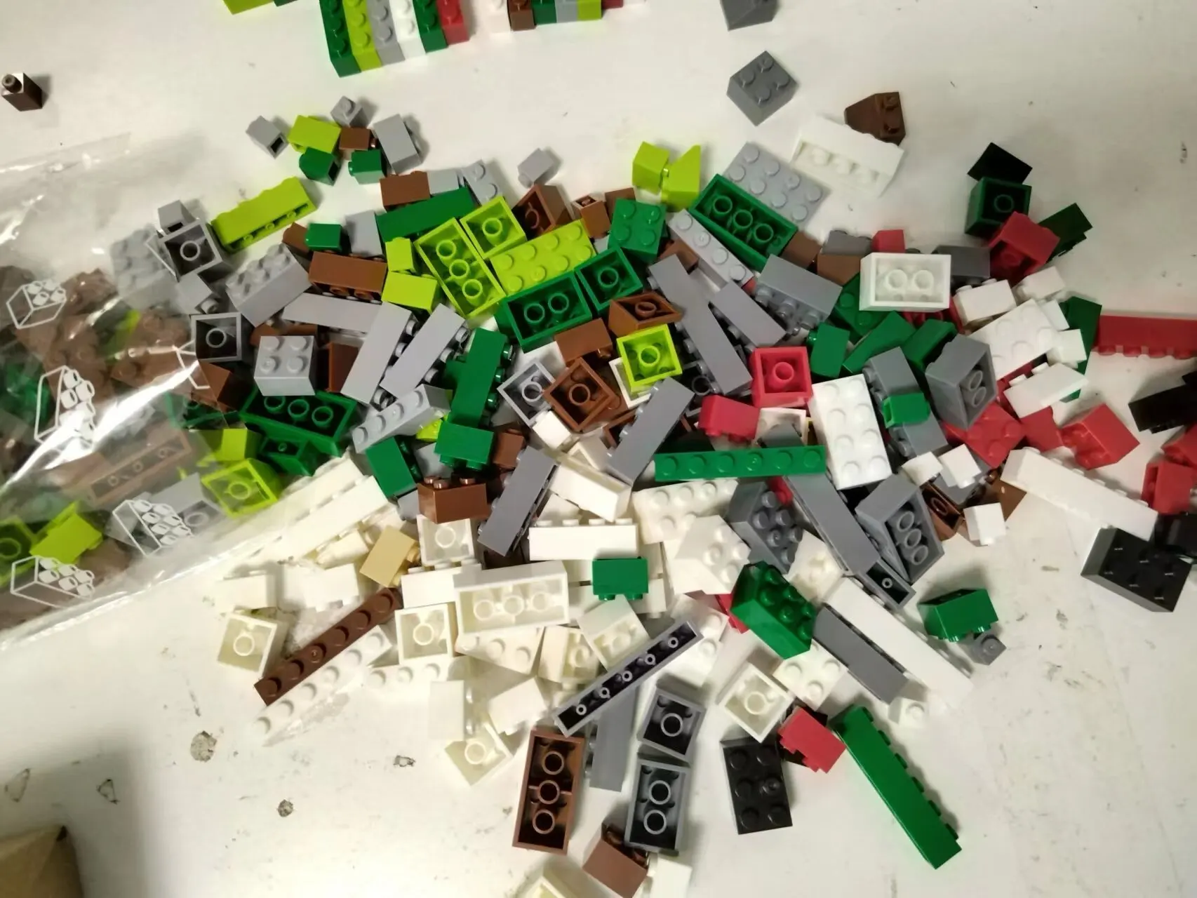 Color: Red - Bulk Building Blocks Large bricks 17 Single colour 260g Free assembly Compatible  LEGO Children's educational creative toys DIY