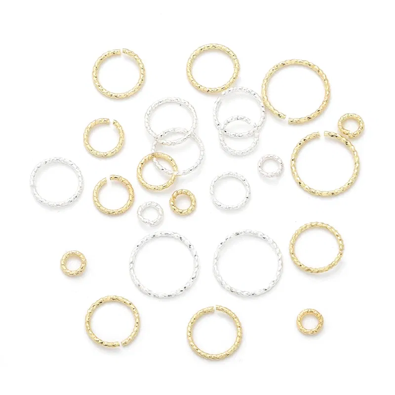 Color: Yellow, Ships From: CHINA - 20pcs 4/6/8/10mm Silver/14K Gold Plated Brass Jump Rings Open Loops for Bracelet Necklace Earring DIY Jewelry Making Findings