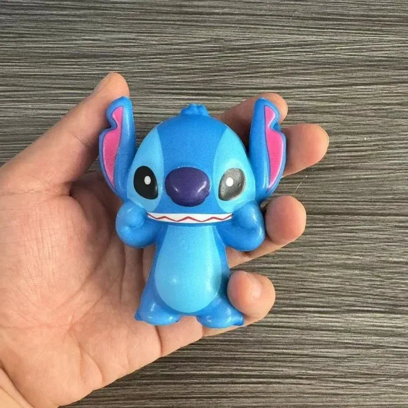 Color: black - Disney Stitch Squeeze Toys Cute Cartoon Fashion Spider-Man Soft Slow Rebound Doll Children Stress Relieving Toy Holiday Gifts