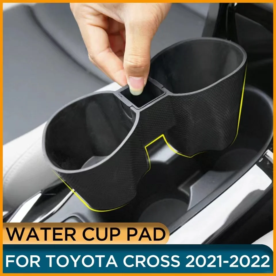 Center Control Water Cup Frame Pad For Toyota Corolla Cross 2020 2021 2022 2023 Interior Car Water Cup storage box