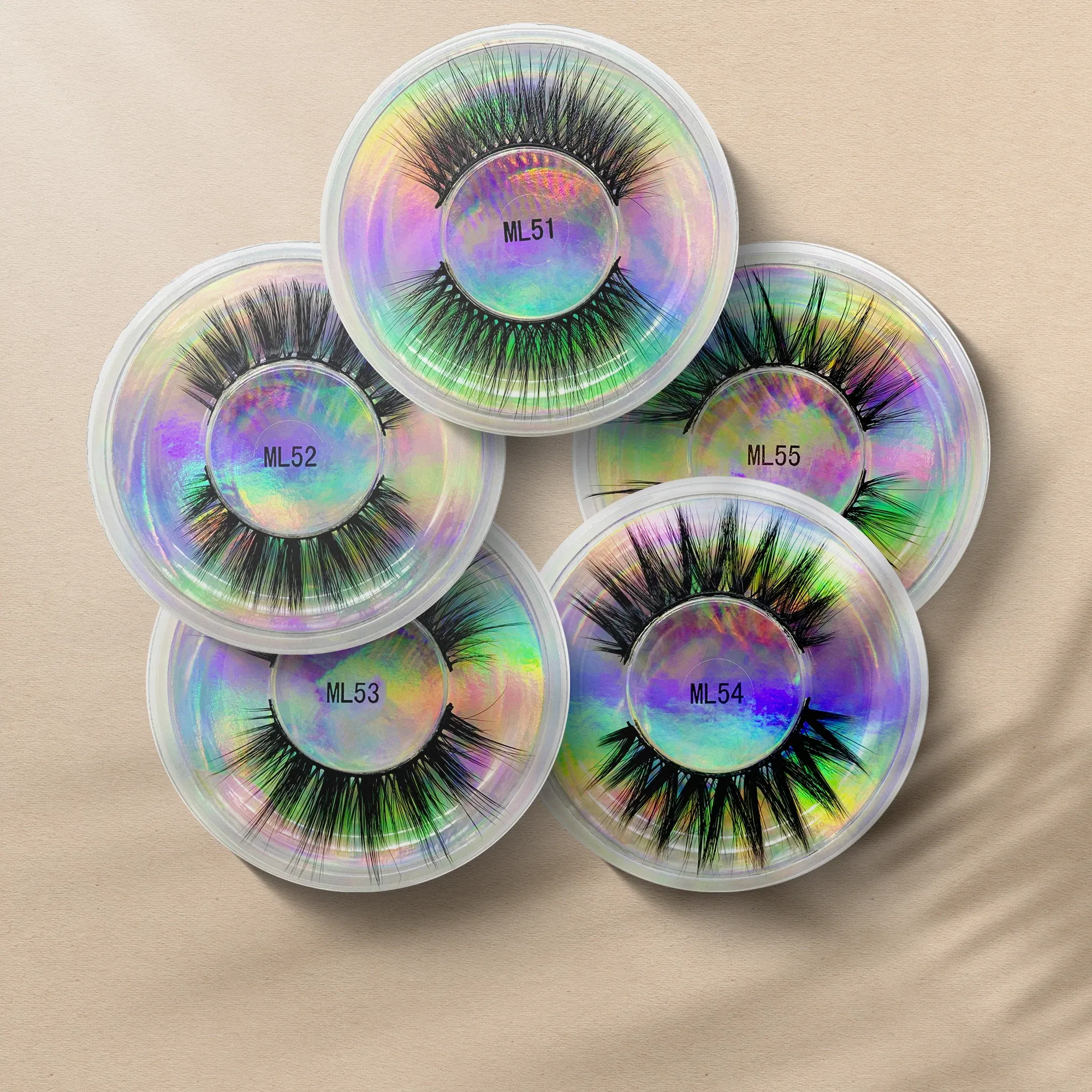 Color: Violet, Ships From: CHINA - Fake Eyelashes Wholesale Fluffy False Eyelashes Makeup Eyelash Extension Accessoires Faux Mink Lashes maquiagem