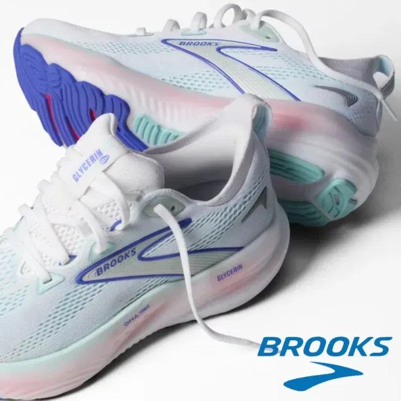Color: PURPLE, Shoe Size: 44 - Original Brooks Men?™s & Women?™s  Glycerin 22 Neutral Marathon Professional Running & Walking Shoe Casual Sneakers