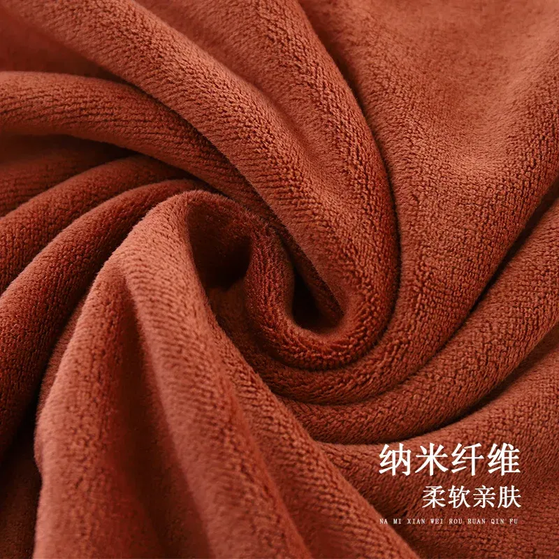Color: 28#, Size: 70x140cm - super large smooth and soft double-sided quick-drying microfiber bath towel thickened non-linting towel Sports beauty bath towe