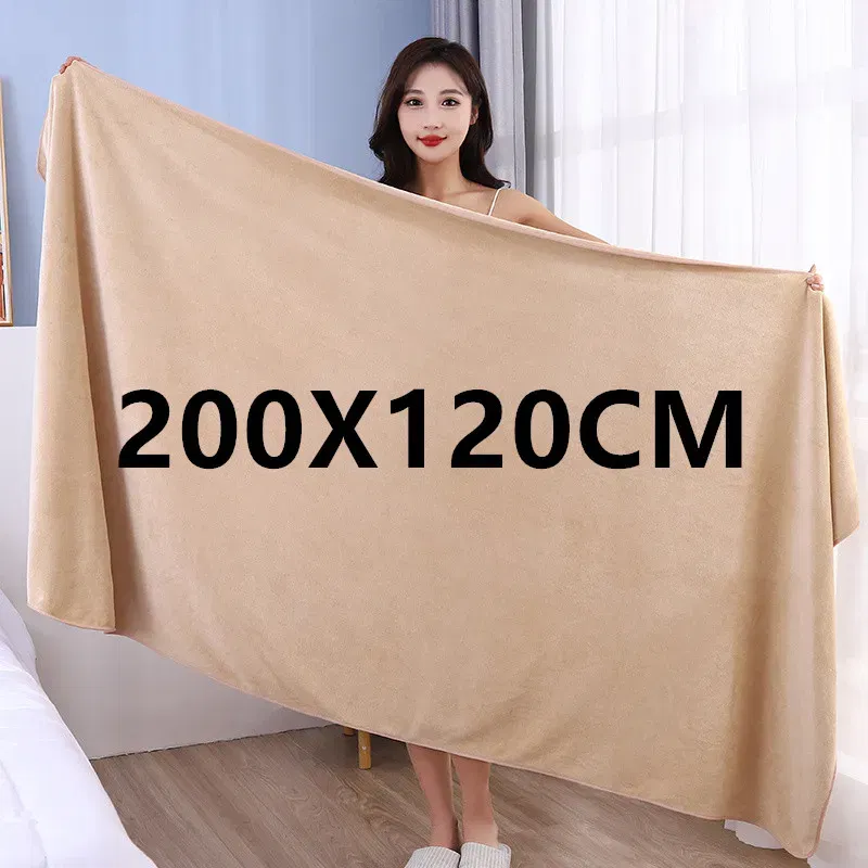 Color: 28#, Size: 70x140cm - super large smooth and soft double-sided quick-drying microfiber bath towel thickened non-linting towel Sports beauty bath towe