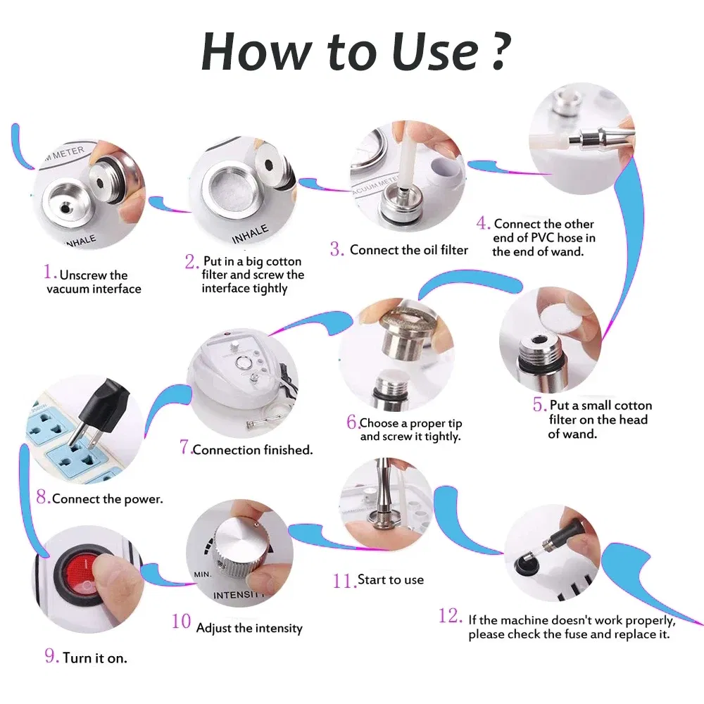 Color: Gold, Ships From: CN, Power Source: us - Microdermabrasion Facial Diamond Dermabrasion Machine Portable Blackhead Acne Pore Cleaning Beauty Device Rejuvenation Peeling
