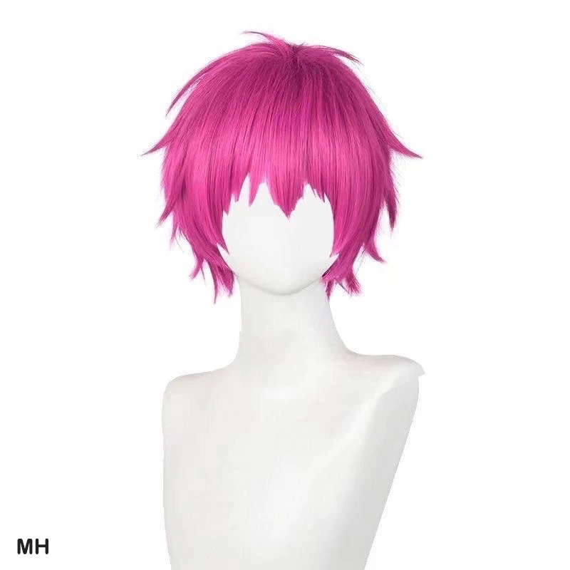 Color: PURPLE, Stretched Length: 12inches - Unisex Short Bob Cosplay Wig with Bangs | Blonde Purple Gray Color | Halloween Party Lolita Costume Wig
